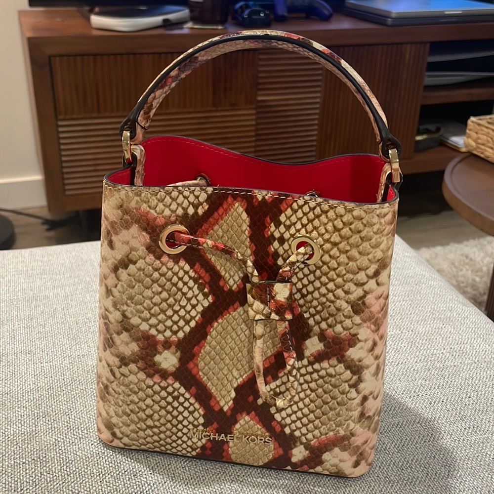 Michael Kors Suri Python Embossed Bag - image 1